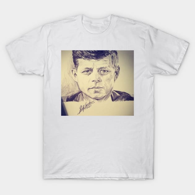 JFK T-Shirt by billyhjackson86